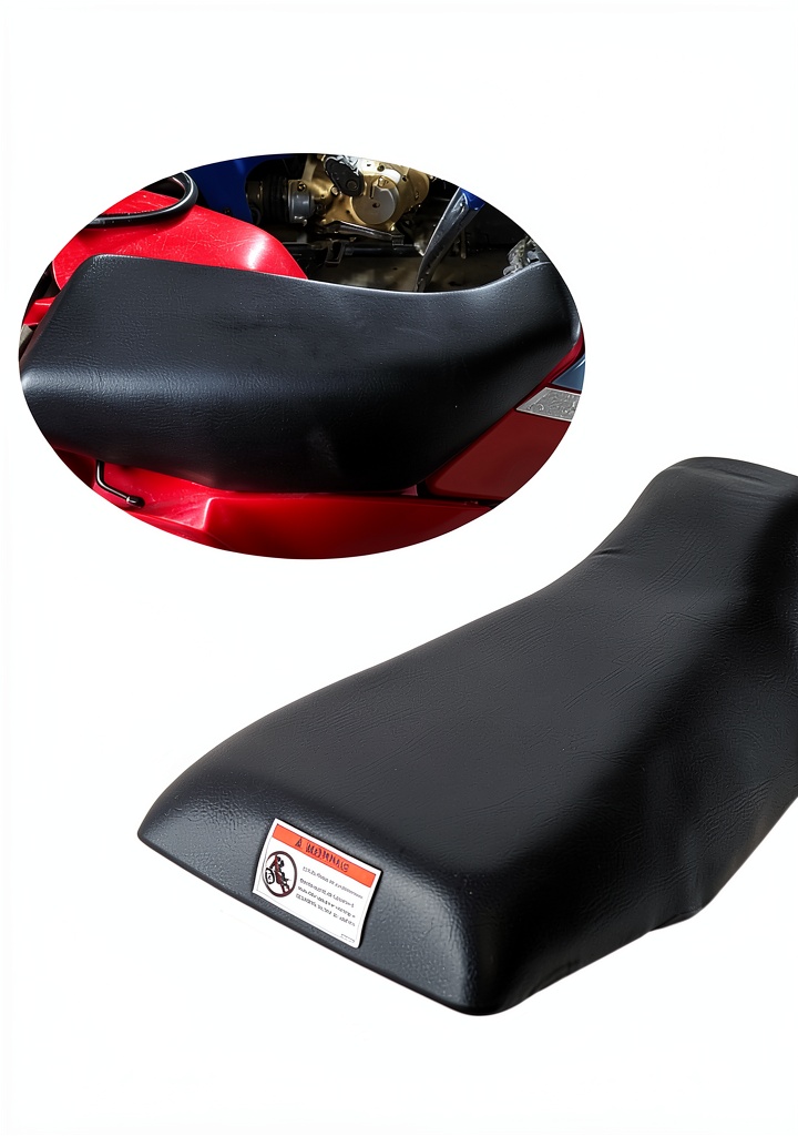 Installing HECASA ATV Seat Black Polyurethane Comfort Fit on a wooden workbench
