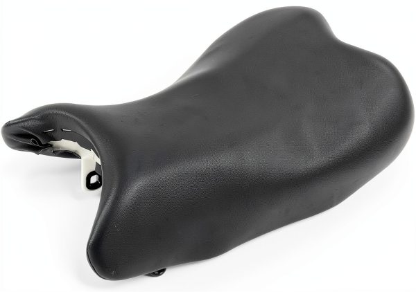 Motorcycle Seat TCMT Black Foam Leather Front-1