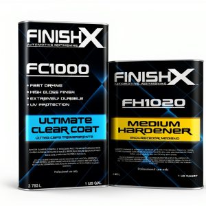 FinishX Clear Coat Kit 1 Gallon + 1 Quart UV Resistant High Gloss-0