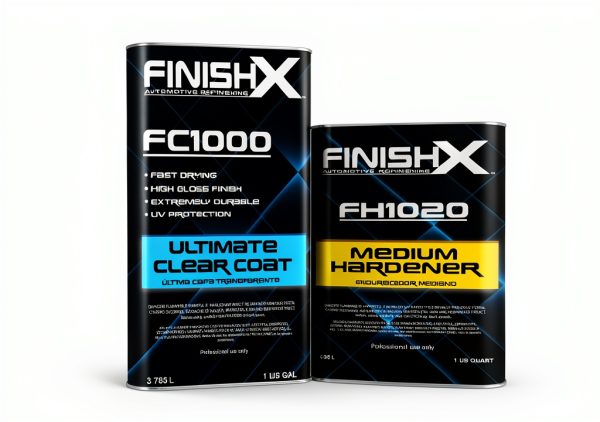 FinishX Clear Coat Kit 1 Gallon + 1 Quart UV Resistant High Gloss-0