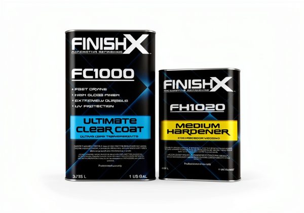 FinishX Clear Coat Kit 1 Gallon + 1 Quart UV Resistant High Gloss-1