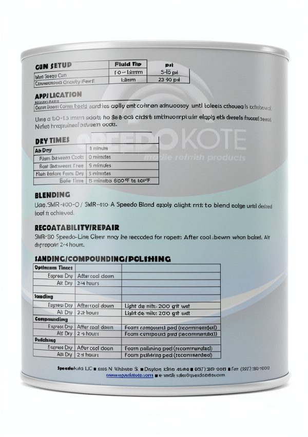 Speedokote Clear Coat 1 Gallon High‑Gloss UV‑Resistant Acrylic Finish-2