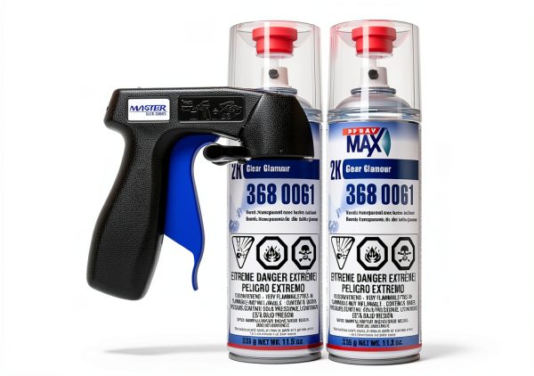 SprayMax High-Gloss Clear Car Spray Paint 23.6oz Fast-Drying Aerosol-0