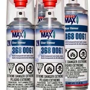 Spray Max USC 2K High Gloss Clearcoat Aerosol 4-Pack 11.8oz-0
