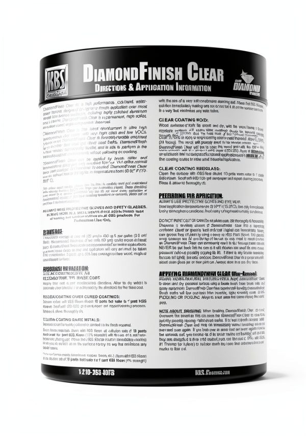 DiamondFinish Clear Coat by KBS Coatings 16 Fl Oz High Solids Clear-8