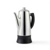 Electric Coffee Percolator with ETL Approval, Stainless Steel Coffee Maker 1000 Watt with Simple Glass Knob Top, Auto Keep Warm Function & Cord-less Sever, Easy to Clean (12 Cup)-7