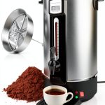 Coffee Percolator Electric Commercial Coffee Urn 50 Cup 10L 2.7GAL, Fast Brew Stainless Steel Coffee Urn Dispenser Coffee Maker with Filter Hot Water Urn Percolate Coffee Maker 110V-0