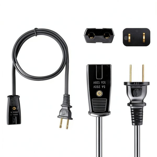 HASMX 6ft Power Cord for Farberware FCP-204 FCP240 Percolator Electric Cord 2 Pin 1/2 Inch Spacing Also Fits Many Rice Cookers and Other Small Appliances-2
