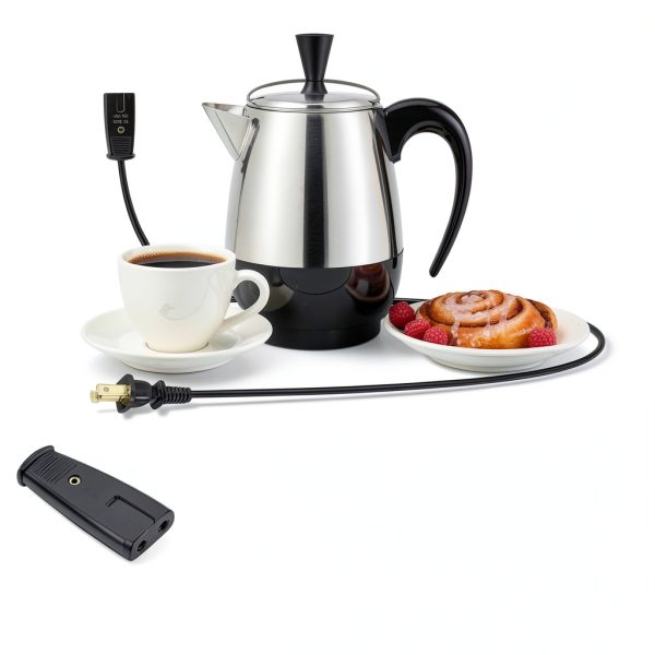 3ft 2 Pin Power Cord for Farberware Percolator Coffee Makers with 1/2-4
