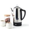 Elite Gourmet EC812# Electric 12-Cup Coffee Percolator with Keep Warm, Clear Brew Progress Knob Cool-Touch Handle Cord-less Serve, Stainless Steel-2
