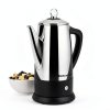 Elite Gourmet EC812# Electric 12-Cup Coffee Percolator with Keep Warm, Clear Brew Progress Knob Cool-Touch Handle Cord-less Serve, Stainless Steel-5