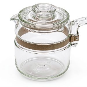 Pyrex Glass Percolator 4 Cup Coffee Pot with Lid Only-0