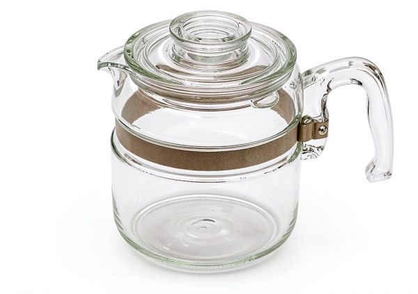 Pyrex Glass Percolator 4 Cup Coffee Pot with Lid Only-0