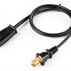 HASMX 6ft Power Cord for Farberware FCP-204 FCP240 Percolator Electric Cord 2 Pin 1/2 Inch Spacing Also Fits Many Rice Cookers and Other Small Appliances-0