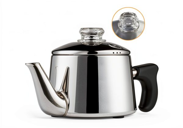 Electric Coffee Percolator with ETL Approval, Stainless Steel Coffee Maker 1000 Watt with Simple Glass Knob Top, Auto Keep Warm Function & Cord-less Sever, Easy to Clean (12 Cup)-2