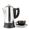 Electric Coffee Percolator with ETL Approval, Stainless Steel Coffee Maker 1000 Watt with Simple Glass Knob Top, Auto Keep Warm Function & Cord-less Sever, Easy to Clean (12 Cup)-5