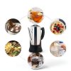 SOTECH Electric Coffee Percolator Stainless Steel Coffee Maker Coffee Pot with Cool-Touch Handle Clear Brew Progress Knob-2