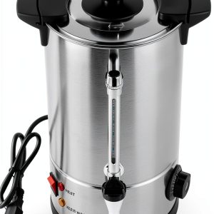 8L Coffee Urn, 50 Cup Electric Percolator by Resfirme, Stainless Steel-0