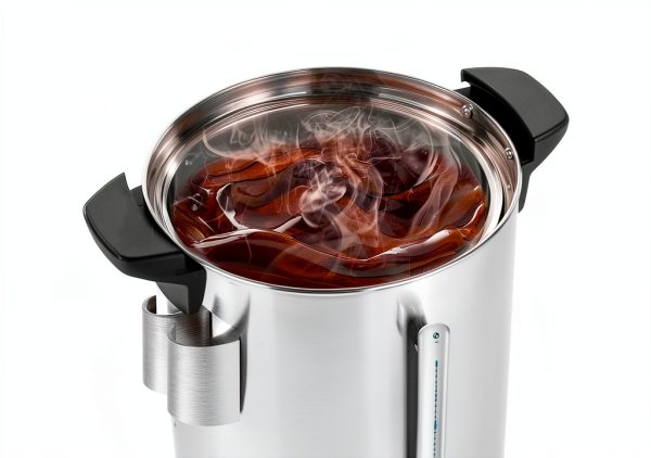 8L Coffee Urn, 50 Cup Electric Percolator by Resfirme, Stainless Steel-2