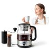 Drip Coffee Maker By Spraying Method, 1.2L Capacity, 600W Power, BPA-Free, Brewed Tea Pot Coffee Plunger, Glass Stainless Steel Tea And Coffee Brew Kettle, Electric Kettle Tea Pot,Keep warm-1