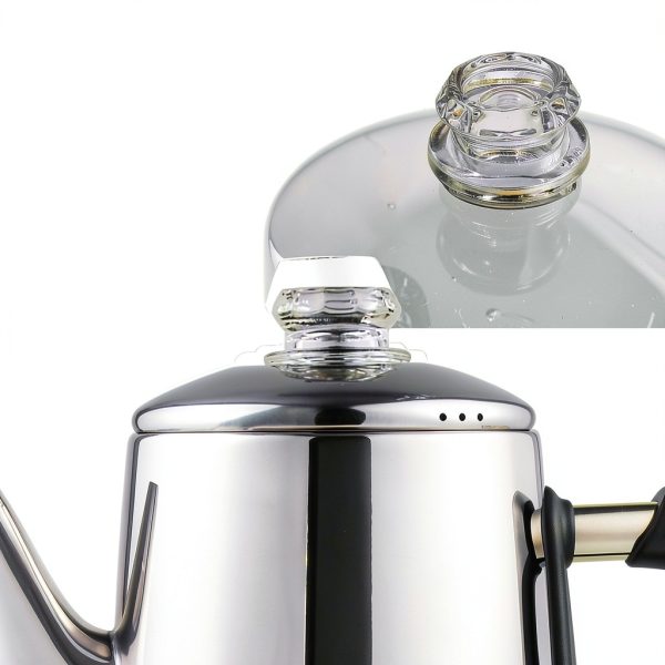 Electric Percolator Coffee Pot by APOXCON, 12 Cup Stainless Steel with-2