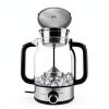 Drip Coffee Maker By Spraying Method, 1.2L Capacity, 600W Power, BPA-Free, Brewed Tea Pot Coffee Plunger, Glass Stainless Steel Tea And Coffee Brew Kettle, Electric Kettle Tea Pot,Keep warm-8