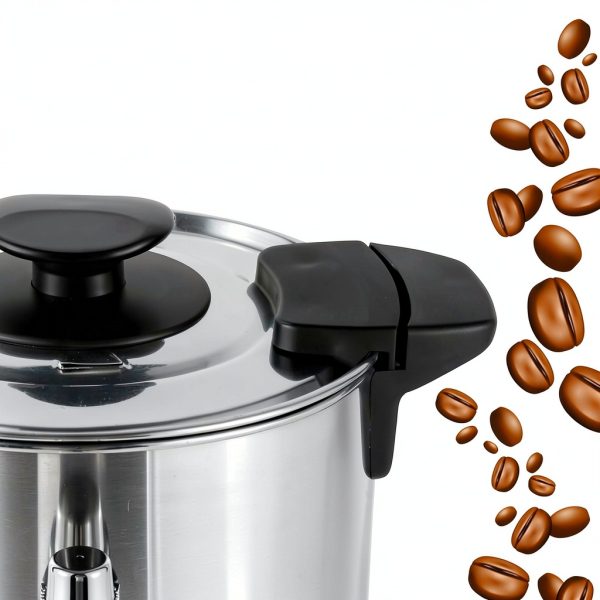 8L Coffee Urn, 50 Cup Electric Percolator by Resfirme, Stainless Steel-7
