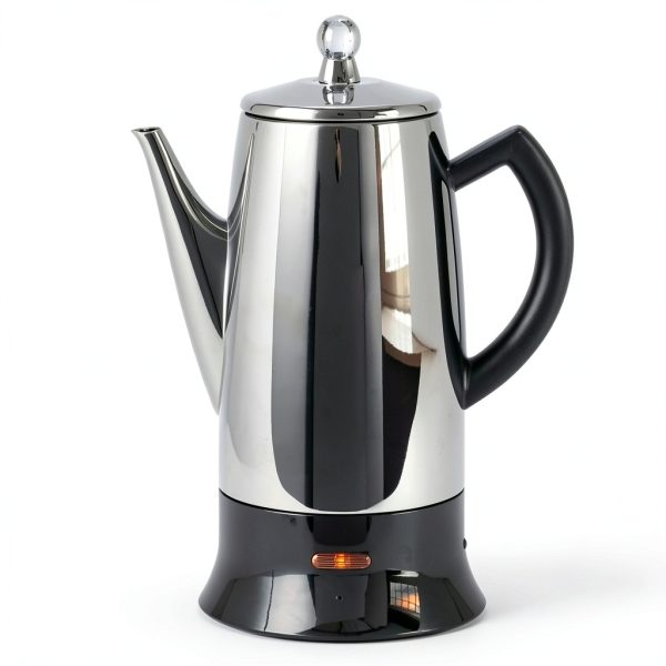 Cuisinart PRC-12 Classic 12-Cup Stainless-Steel Percolator, Black/Stainless (Renewed)-2