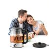 Drip Coffee Maker By Spraying Method, 1.2L Capacity, 600W Power, BPA-Free, Brewed Tea Pot Coffee Plunger, Glass Stainless Steel Tea And Coffee Brew Kettle, Electric Kettle Tea Pot,Keep warm-5
