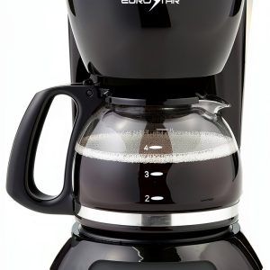 EUROSTAR CM720BT 4-Cup Programmable Coffeemaker Black-0