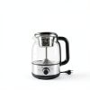 Drip Coffee Maker By Spraying Method, 1.2L Capacity, 600W Power, BPA-Free, Brewed Tea Pot Coffee Plunger, Glass Stainless Steel Tea And Coffee Brew Kettle, Electric Kettle Tea Pot,Keep warm-7