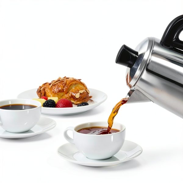 Hamilton Beach 12 Cup Electric Percolator Coffee Maker, Stainless Steel, Quick Brew, Easy Pour Spout (40616R)-1
