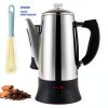 Electric Percolator Coffee Pot by APOXCON, 12 Cup Stainless Steel with-0
