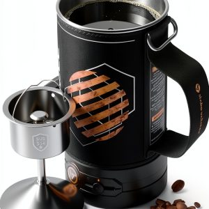 Electric Percolator Coffee Pot 2-in-1 by STOKE VOLTAICS, Portable Tea-0