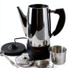 Electric Coffee Percolator Stainless Steel 12 Cup by APOXCON with-1