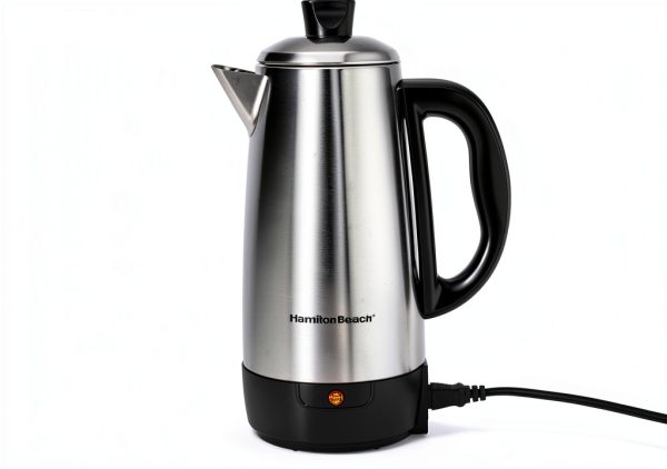 Hamilton Beach 12 Cup Electric Percolator Coffee Maker, Stainless Steel, Quick Brew, Easy Pour Spout (40616R)-5