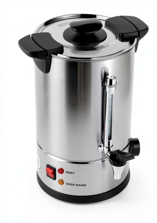 8L Coffee Urn, 50 Cup Electric Percolator by Resfirme, Stainless Steel-1